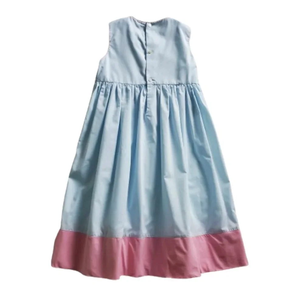 Rosalina Smocked Flamingo Dress Size 6 Girls